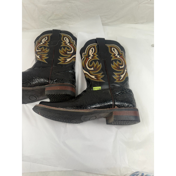 Cheyenne Crocodile Western cowboy boots Black size 10 - Picture 10 of 16